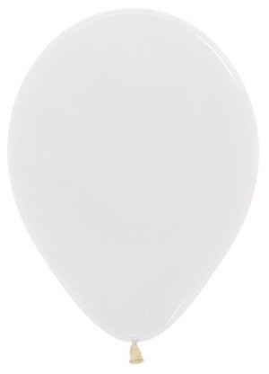 11 inch Sempertex Crystal Clear Latex Balloons with Helium Hi Float