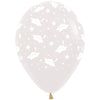 11 inch Graduation Caps Crystal Clear Balloonns with Helium and Hi-Float