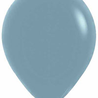 11 inch Sempertex Pastel Dusk Blue Balloon with Helium and Hi Float