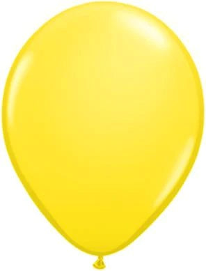 11 inch Qualatex Yellow Latex Balloons Not Inflated