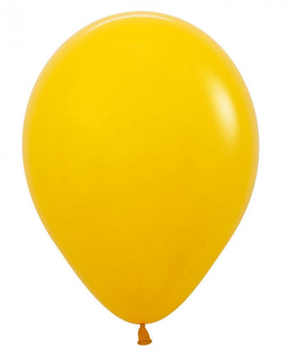 11 inch Sempertex Fashion Honey Yellow Latex Balloons Helium Hi Float