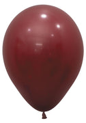 11 inch Sempertex Fashion Merlot Latex Balloons with Helium Hi Float