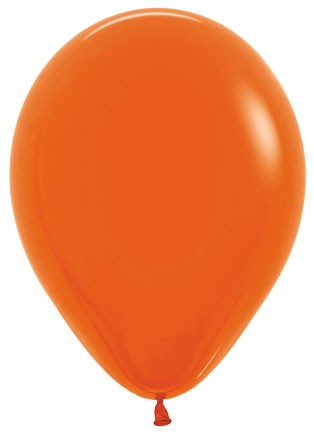 11 inch Sempertex Fashion Orange Latex Balloons with Helium Weight