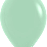 11 inch Sempertex Pastel Dusk Tea Green Balloons with Hi Float