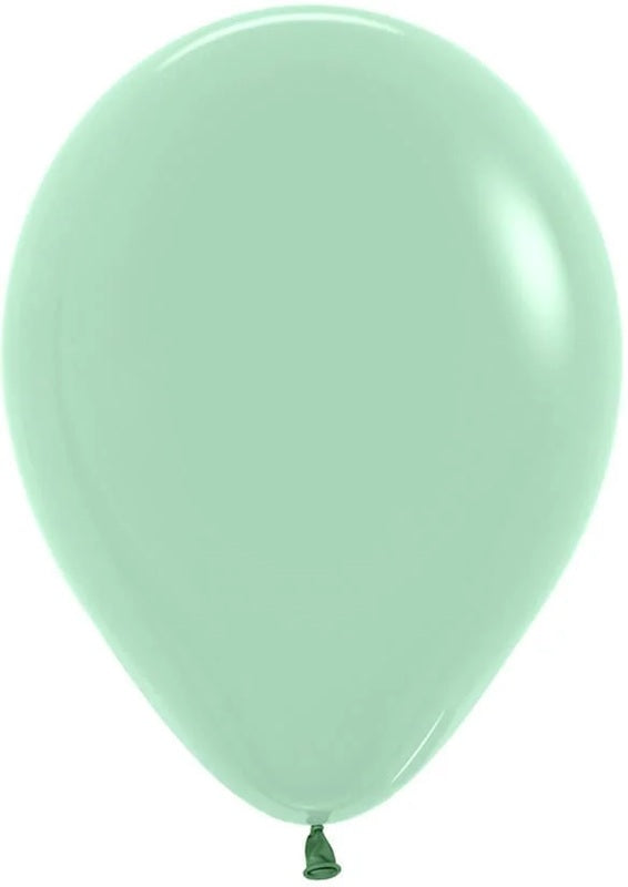 11 inch Sempertex Pastel Dusk Tea Green Balloons with Hi Float