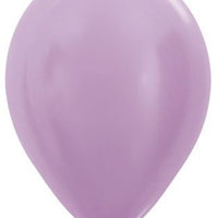 11 inch Sempertex Satin Lilac Latex Balloons with Helium and Hi Float