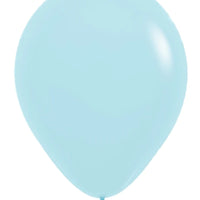 11 inch Sempertex Pastel Matte Blue Latex Balloons NOT INFLATED