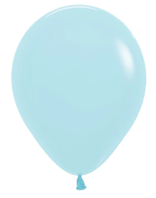 11 inch Sempertex Pastel Matte Blue Latex Balloons NOT INFLATED