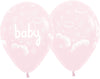 11 inch Baby Pastel Pink Clouds Balloons with Helium Hi Float