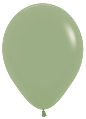 11 inch Sempertex Eucalyptus Latex Balloons Not Inflated