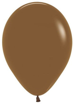 11 inch Sempertex Fashion Coffee Brown Latex Balloons Helium Hi Float