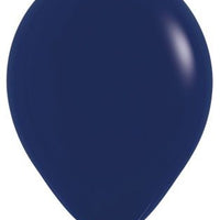 11 inch Sempertex Fashion Navy Latex Balloons with Helium and Hi Float