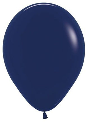 11 inch Sempertex Fashion Navy Latex Balloons with Helium and Hi Float