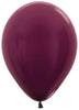 11 inch Sempertex Metallic Burgundy Balloons with Helium and Hi Float