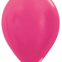 11 inch Sempertex Metallic Fuchsia Latex Balloons with Helium Hi Float