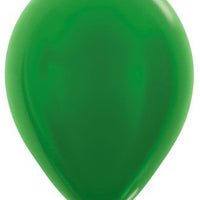 11 inch Sempertex Metallic Green Latex Balloons with Helium Hi Float