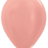 11 inch Sempertex Metallic Rose Gold Latex Balloons Helium Hi Float