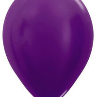 11 inch Sempertex Metallic Violet Latex Balloons with Helium Hi Float