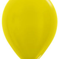 11 inch Sempertex Metallic Yellow Latex Balloons with Helium Hi Float