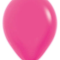 11 inch Sempertex Neon Fuchsia Latex Balloons with Helium and Hi Float