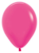 11 inch Sempertex Neon Fuchsia Latex Balloons with Helium and Hi Float