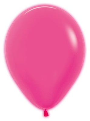 11 inch Sempertex Neon Fuchsia Latex Balloons with Helium and Hi Float