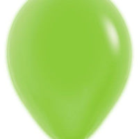 11 inch Sempertex Neon Green Latex Balloons with Helium and Hi Float