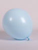 11 inch Sempertex Pastel Matte Blue Helium Balloons with Helium and Hi Float
