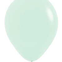 11 inch Sempertex Pastel Matte Green Latex Balloons NOT INFLATED