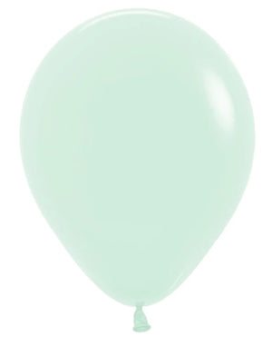 11 inch Sempertex Pastel Matte Green Latex Balloons NOT INFLATED