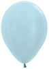 11 inch Sempertex Satin Blue Latex Balloons with Helium and Hi Float