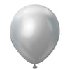 Kalisan Mirror Silver Latex Balloons with Helium and Hi Float