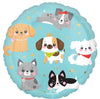 Kawaii Puppy Dog Birthday Balloons with Helium