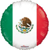 18 inch Mexico Flag Balloons with Helium