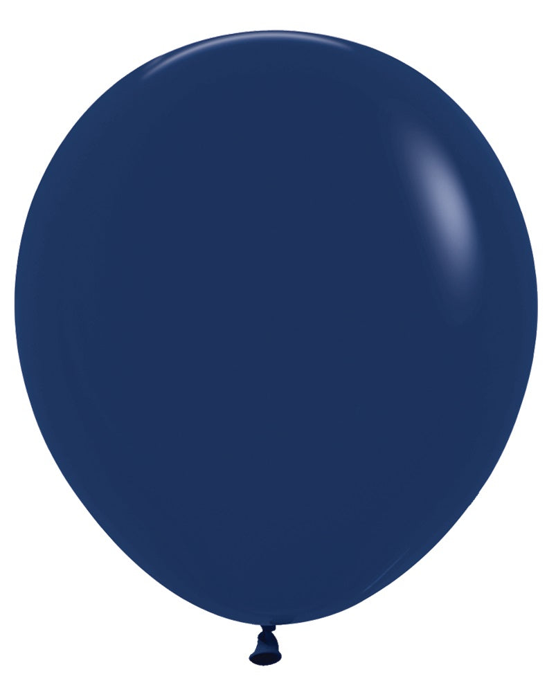 18 inch Sempetex Fashion Navy Latex Balloons with Helium Hi Float