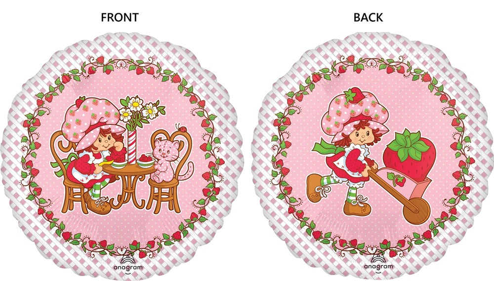 18 inch Strawberry Shortcake Foil Balloon with Helium