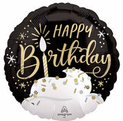 18 inch Happy Birthday Wishes Cupcake Foil Balloons with Helium