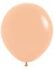 18 inch Sempertex Duluxe Peach Blush Latex Balloons Helium Hi Float