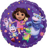 Dora the Explorer Birthday Foil Balloons with Helium