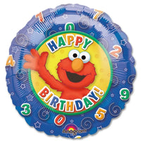 18 inch Sesame Street Elmo Happy Birthday  Foil Balloons with Helium