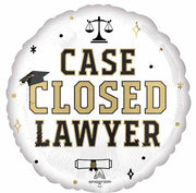18 inch Graduation Case Closed Lawyer Foil Balloons with Helium