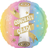 18 inch Graduation Diploma Congrats Grad Balloons with Helium