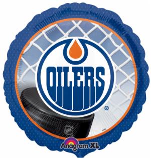 18 inch Hockey Edmonton Oilers Foil Balloons with Helium