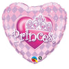 18 inch Princess Happy Birthday Pink Lavender Foil Balloons with Helium