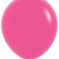 18 inch Sempertex Deluxe Fuchsia Latex Balloons with Helium Hi Float