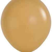 18 inch Sempertex Deluxe Latte Latex Balloons with Helium Hi Float