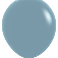 18 inch Sempertex Pastel Dusk Blue Latex Balloons Helium Hi Float