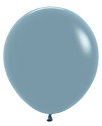 18 inch Sempertex Pastel Dusk Blue Latex Balloons Helium Hi Float