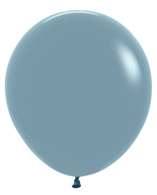 18 inch Sempertex Pastel Dusk Blue Latex Balloons Helium Hi Float