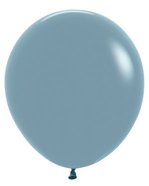 18 inch Sempertex Pastel Dusk Blue Latex Balloons Helium Hi Float